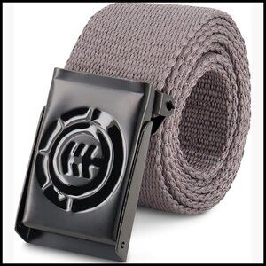 Adjustable Fabric Belt with Metal Buckle for Men and Women